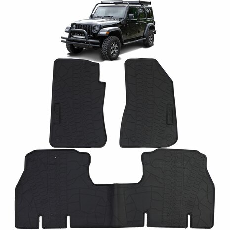 Rubberen-Automatten-Jeep-Wrangler-JL-All-Weather-Vloermatten-Zwart