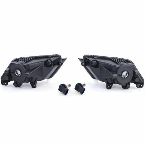 Mistlamp Set Zwart Smoke Seat Ibiza Leon Toledo incl. Lampen
