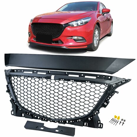 sport-grill-zonder-embleem-mazda-3-bm-2013-2017-zwart