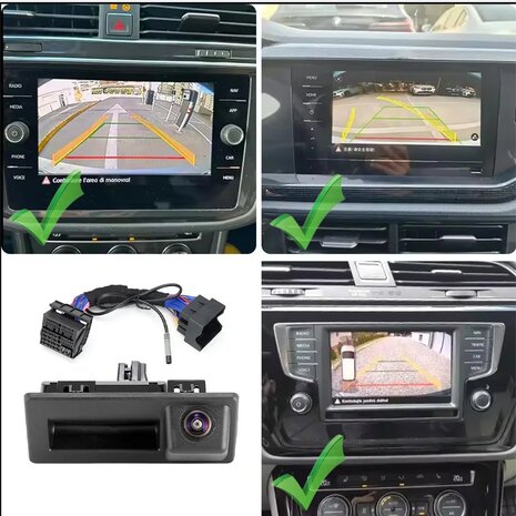 Achteruitrijcamera Geschikt Voor Volkswagen Tiguan MK2 MQB met Dynamische Lijnen