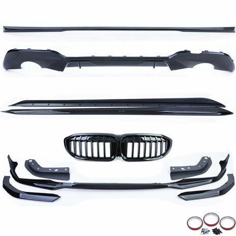 performance-bodykit-bmw-3-serie-g20-m-pakket-hoogglans-zwart-2019-2022