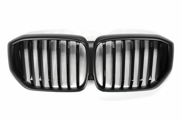 bmw-x5-g05-lci-grill-nieren-glans-zwart-Mat-vanaf-2023-Dubbele-Spijl