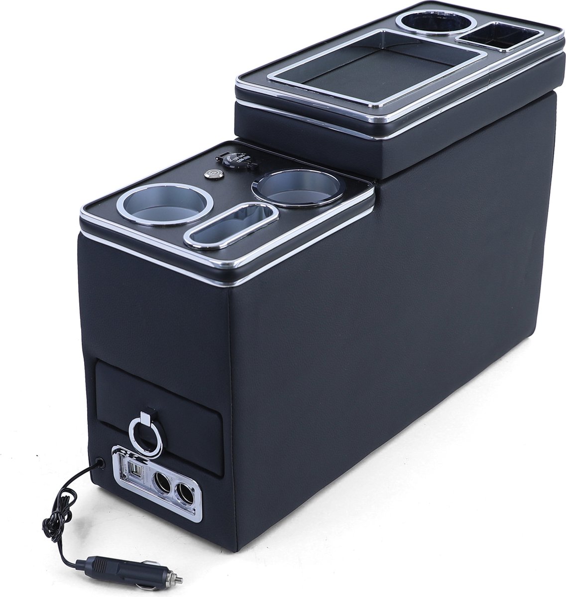Middenarmsteun-Middenconsole-Usb-Volkswagen-Transporter-T5-T6-Armsteun-Luxe