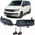 Set-Mistlampen-Zwart-/-Smoke-Geschikt-Voor-Volkswagen-Transporter-T6-
