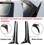 Achterraam Spoiler Wings Hoogglans Zwart Geschikt Voor Golf 7 En 7.5 Achterruit Spoiler R Line Tsi Tdi Gti Gtd R20 Achterraam Spoiler Wings Hoogglans Zwart Geschikt Voor Golf 7 En 7.5 Achterruit Spoiler R Line Tsi Tdi Gti Gtd R20