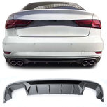 Audi A3 8V Limousine S Line look diffuser Sport Valance Spoiler 2 x uitlaat uitsparing S3 Audi A3 8V Limousine S Line look diffuser Sport Valance Spoiler 2 x uitlaat uitsparing S3