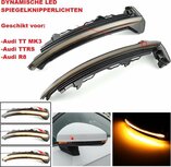 Audi TT TTS TTRS R8 Dynamische Led Spiegel Knipperlichten Richtingaanwijzer Audi TT TTS TTRS R8 Dynamische Led Spiegel Knipperlichten Richtingaanwijzer