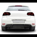 Volkswagen Golf 6 GTD Look Achterbumper Diffuser Dubbele uitlaat uitsparing Links Volkswagen Golf 6 GTD Look Achterbumper Diffuser Dubbele uitlaat uitsparing Links