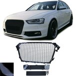 Audi A4 B8 11 t/m 15 Facelift Sport Grill Zonder Embleem Glans Zwart Honingraat Audi A4 B8 11 t/m 15 Facelift Sport Grill Zonder Embleem Glans Zwart Honingraat