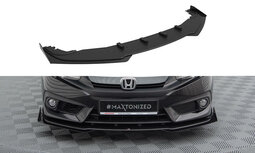 Maxton Design Honda Civic MK10 Voorspoiler Spoiler Splitter Pro Street + Flaps Maxton Design Honda Civic MK10 Voorspoiler Spoiler Splitter Pro Street + Flaps