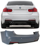 Bmw 3-serie F30 achterbumper in M Technik Optiek met 2 x uitlaat uitsparing met PDC Bmw 3-serie F30 achterbumper in M Technik Optiek met 2 x uitlaat uitsparing met PDC