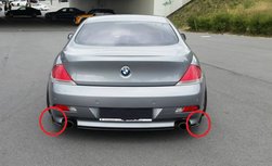 Achterbumper Side Splitters Links en Rechts Bmw 6 serie E63 E64 630i 645i 650i Carbon Look Achterbumper Side Splitters Links en Rechts Bmw 6 serie E63 E64 630i 645i 650i Carbon Look