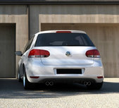 Volkswagen Golf 6 Diffuser achterbumper inzet stuk met 4 x uitlaat uitsparing Volkswagen Golf 6 Diffuser achterbumper inzet stuk met 4 x uitlaat uitsparing