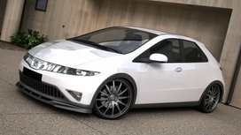 Voorspoiler Spoiler Honda Civic (Pre-facelift) 2006 t/m 2009 Hoogglans Pianolak Zwart Voorspoiler Spoiler Honda Civic (Pre-facelift) 2006 t/m 2009 Hoogglans Pianolak Zwart