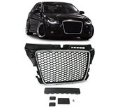 Audi A3 8P Facelift Honingraat Sport Grill RS3 Look Black / Chrome 2008 / 2012 Audi A3 8P Facelift Honingraat Sport Grill RS3 Look Black / Chrome 2008 / 2012