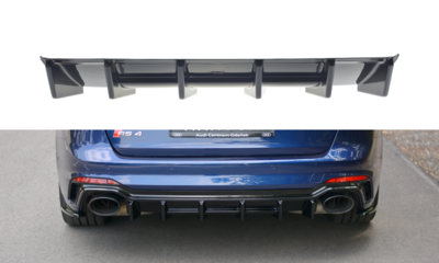 Maxton Design Audi RS4 B9 Avant Valance Spoiler Rear Centre 