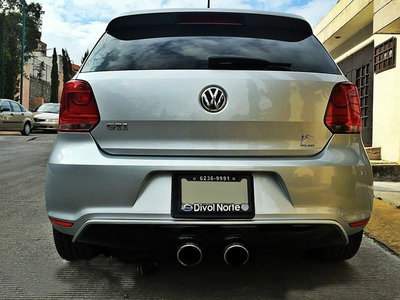 Maxton Design  achterbumper inzetstuk R32 Look Geschikt Voor Volkswagen Polo 6R GTI R32 Look 