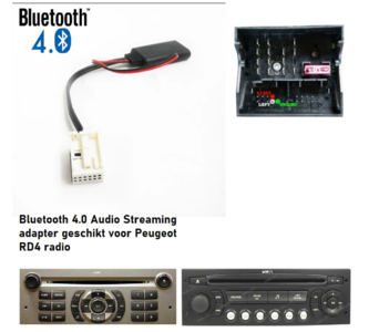 Peugeot 207 307 308 407 607 807 1007 4007 RD4 Bluetooth Streaming Adapter Aux Dongle