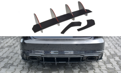 Audi RS3 8V Sportback Facelift Racing Centre Rear Splitter Versie 1