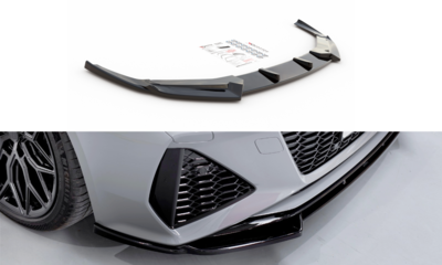 Maxton Design Audi RS6 C8 Voorspoiler Spoiler Splitter Versie 1 