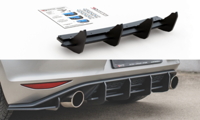 Maxton Design Geschikt Voor Volkswagen Golf 7 VII GTI Racing Durability Centre Rear Splitter Versie 1
