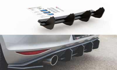 Maxton Design Geschikt Voor Volkswagen Golf 7 VII GTI Racing Durability Centre Rear Splitter Versie 2