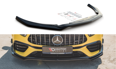 Maxton Design Mercedes A 45 AMG S W177 Voorspoiler Spoiler Splitter Versie 1