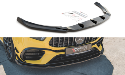 Maxton Design Mercedes A 45 AMG S W177 Voorspoiler Spoiler Splitter Versie 2