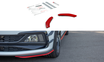 Maxton Design Voorspoiler Spoiler Splitter Versie 5 Geschikt Voor Volkswagen Polo 6 GTI 