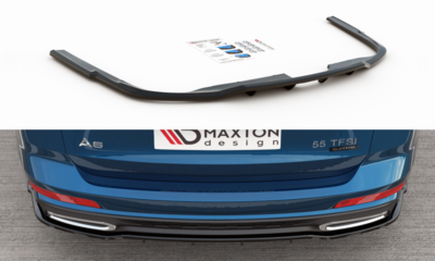 Maxton Design Audi A6 C8 S Line Spoiler Rear Centre Diffuser Vertical Bar