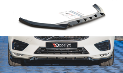 Maxton Design Volvo XC60 MK2 R Design  Voorspoiler Spoiler Splitter Versie 2