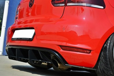 Maxton Design Diffuser Valance + Side Splitters Geschikt Voor Volkswagen Golf 6 GTI 