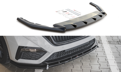 Maxton Design Skoda Octavia RS MK4 Voorspoiler Spoiler Splitter Versie 1