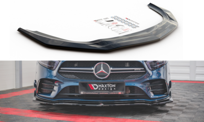 Maxton Design Mercedes A Klasse A35 AMG / AMG Line W177 Voorspoiler Spoiler Splitter Versie 1