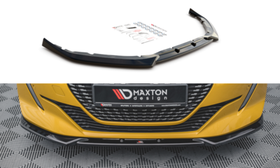 Maxton Design Peugeot 208 MK2 Voorspoiler Spoiler Splitter Versie 2