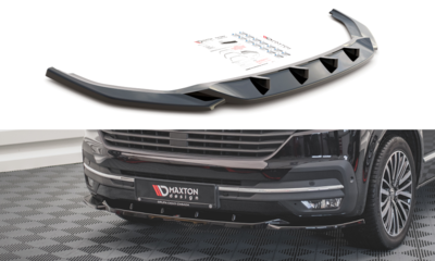 Maxton Design Voorspoiler Spoiler Splitter Versie 2 Geschikt Voor Volkswagen T6 Facelift T6.1 Transporter 
