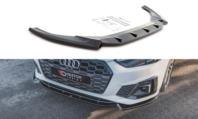 Maxton Design Audi A5 F5 S-line Sportback Facelift Voorspoiler Spoiler Splitter Versie 2