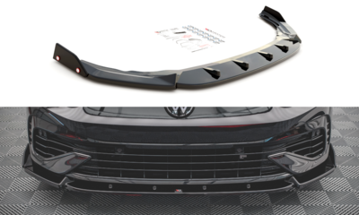 Maxton Design Voorspoiler Spoiler Splitter Versie 2 Flaps Geschikt Voor Volkswagen Golf 8 R 