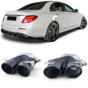 Uitlaat Sierstuk Zwart Passend Voor Mercedes E Klasse W213 AMG Look E63 E45 Tip