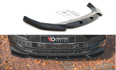 Maxton Design Skoda Karoq Sportline Voorspoiler Spoiler Splitter Versie 1