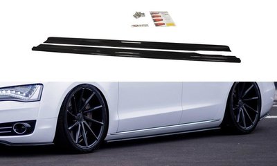 Maxton Design Audi A8 D4 Sideskirt Diffuser Versie 1