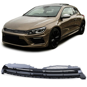 Sport Grill Dubbel Spijl Volkswagen Geschikt Voor Scirocco Glans Zwart 