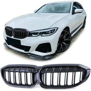 Passend Voor Bmw 3 Serie G20 G21 Sport Grill Nieren Glans Zwart M Look Dubbele Spijl