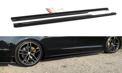 Maxton Design Audi A8 D4 Lang Sideskirt Diffuser Versie 1