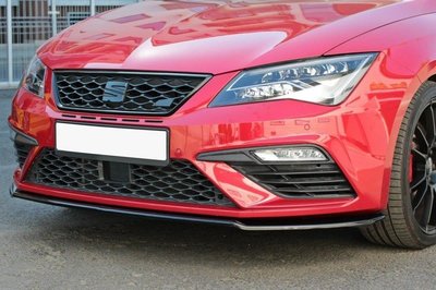 Maxton Design Seat Leon Cupra / FR Facelift MK3  Voorspoiler Spoiler Splitter Versie 2