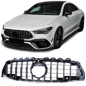 Passend Voor Mercedes CLA C118 Sport Grill Hoogglans Zwart / Chrome Amg GT Look C118 W118 X118