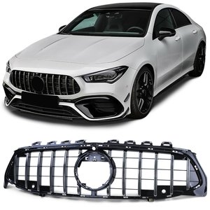 Mercedes CLA C118 Sport Grill Hoogglans Zwart / Chrome Amg GT Look C118 W118 X118