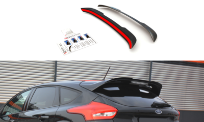 Maxton Design Ford Focus Mk3 ST Line Facelift Achter Spoiler Extention Versie 1