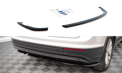 Maxton Design Central Rear Valance Vertical Bar Spoiler Versie 1 Geschikt Voor Volkswagen Tiguan MK2 Standaard 