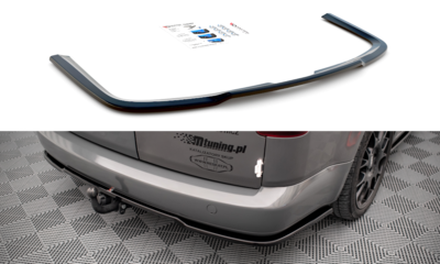 Maxton Design Central Rear Valance Vertical Bar Spoiler Versie 1 Geschikt Voor Volkswagen Caddy Facelift Mk3 